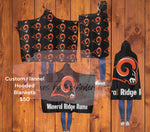 Load image into Gallery viewer, Custom Hooded Flannel Blankets 50x60
