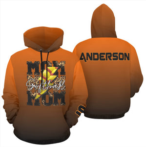 Softball mom Ombrè Hoodie