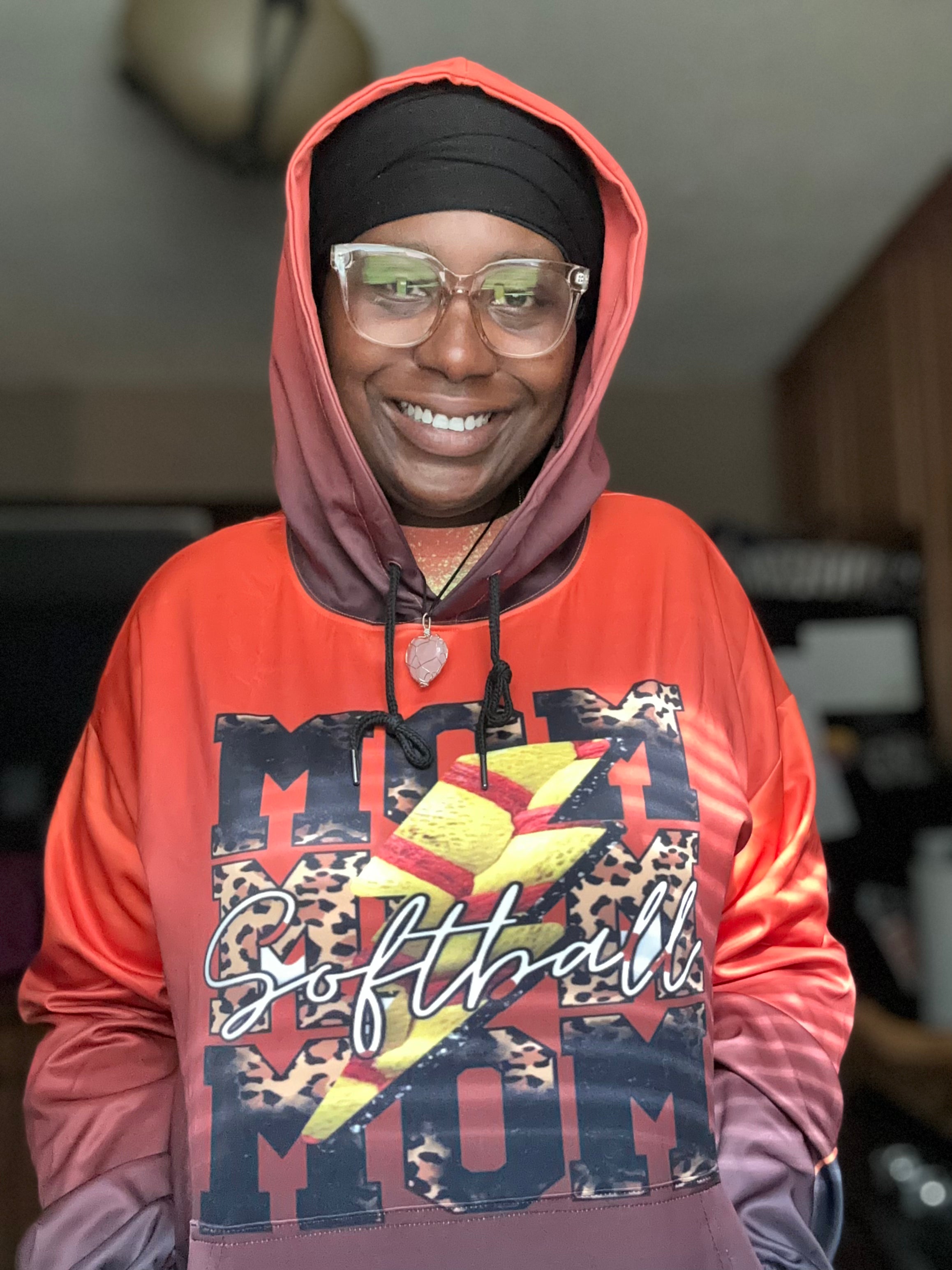 Softball mom Ombrè Hoodie